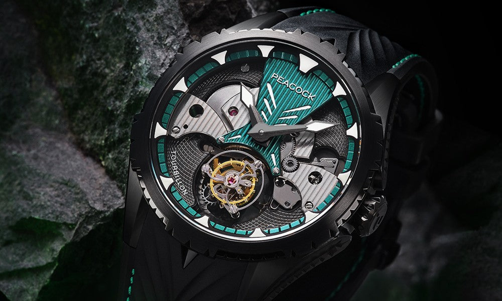 Peacock tourbillon deals