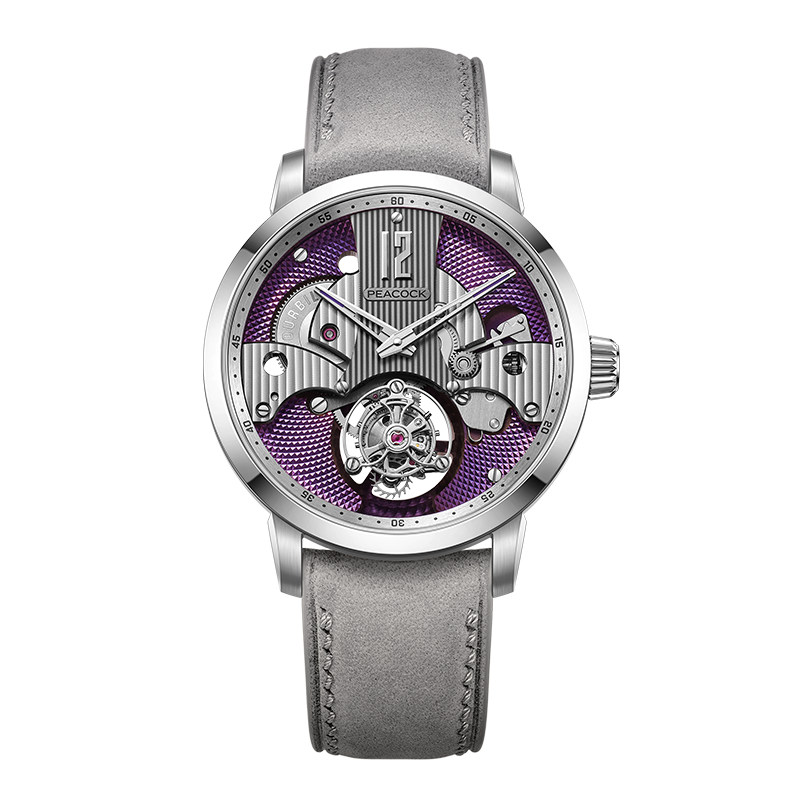 Peacock Witness Hand-Made Guilloché Tourbillon Watch 41mm