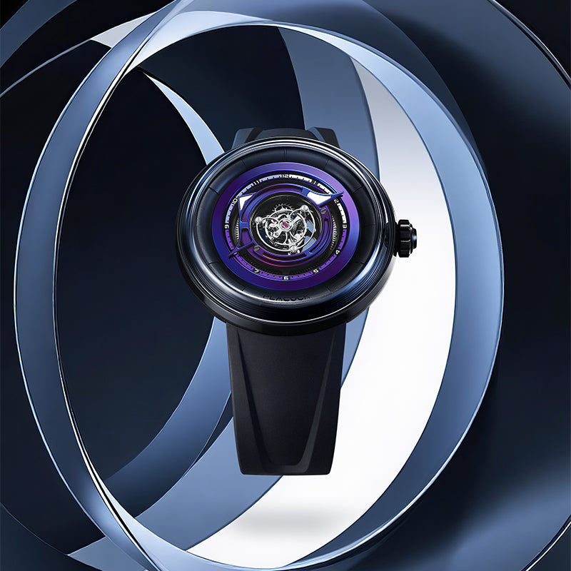 Peacock Black Hole Zentral-Tourbillon-Uhr