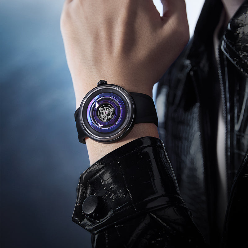Peacock Black Hole Zentral-Tourbillon-Uhr