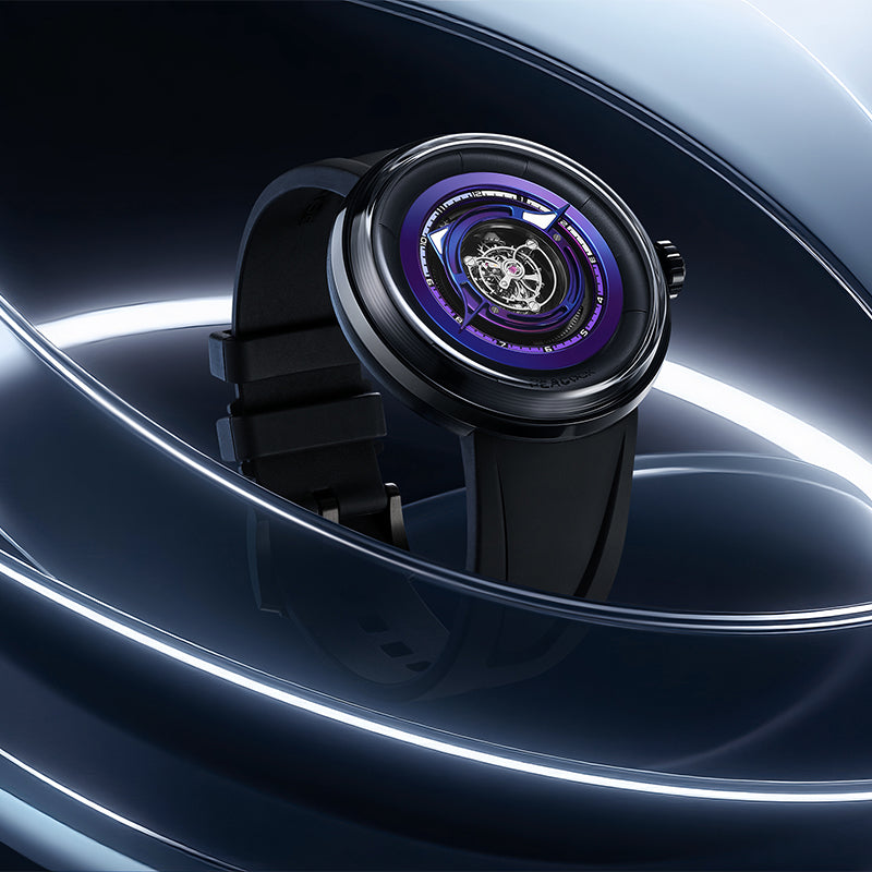 Peacock Black Hole Zentral-Tourbillon-Uhr