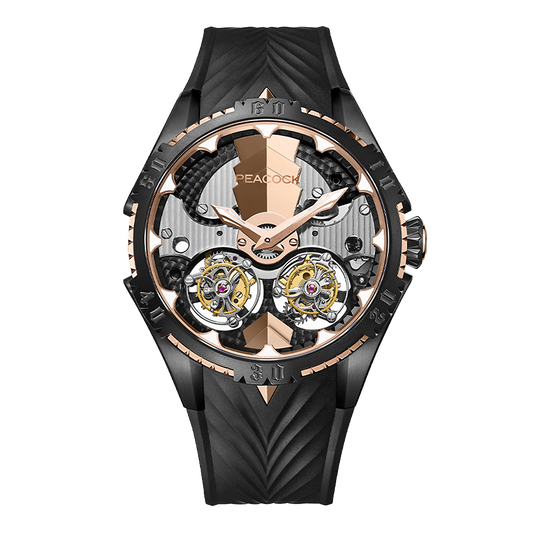 Peacock Dual Tourbillon Plume Monarch Watch