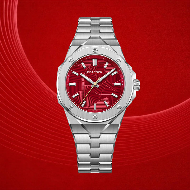 Peacock Plumage Gaze Hand-Made Guilloché Watch - Year of the Horse Special Edition