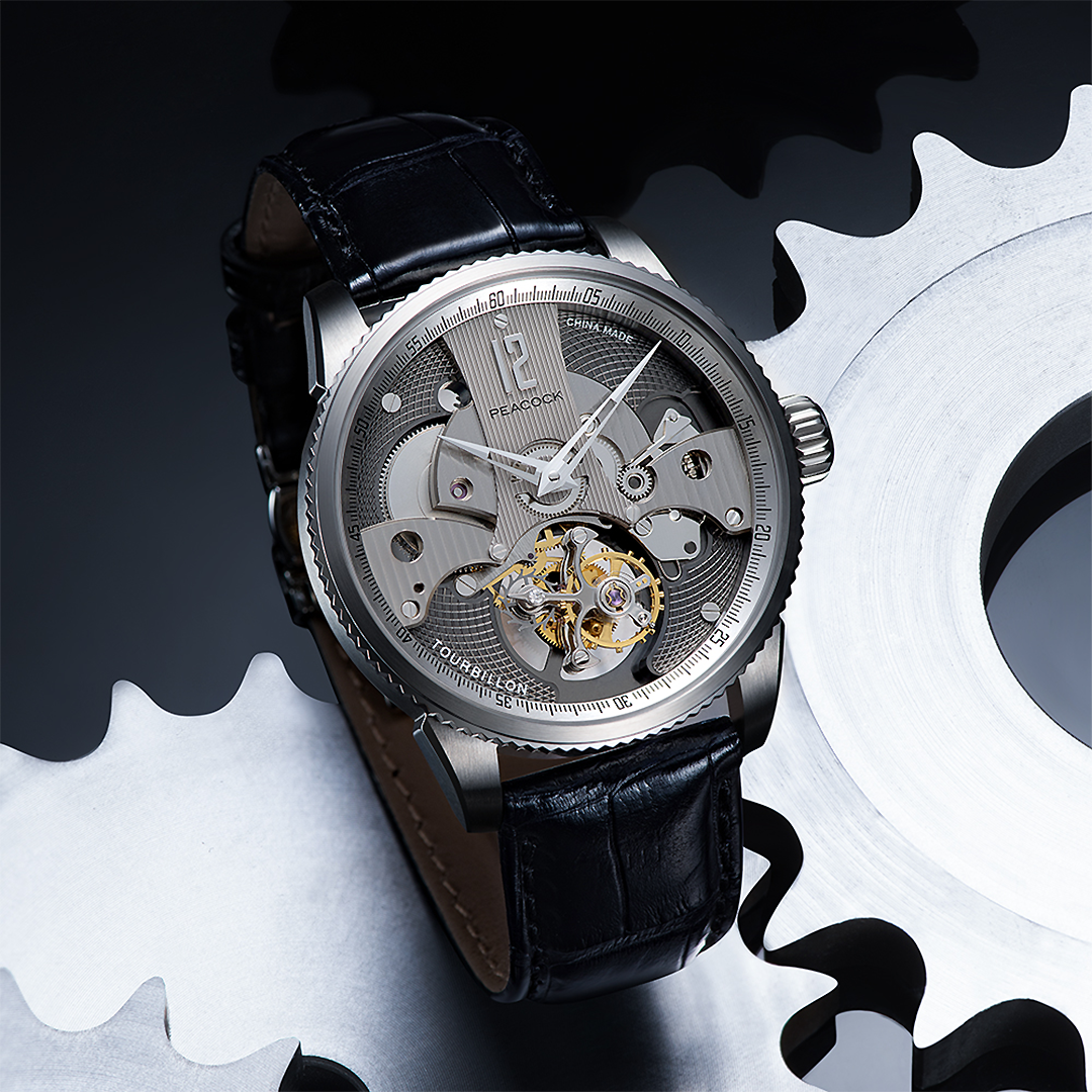 Peacock Witness Off-center Tourbillon Watch