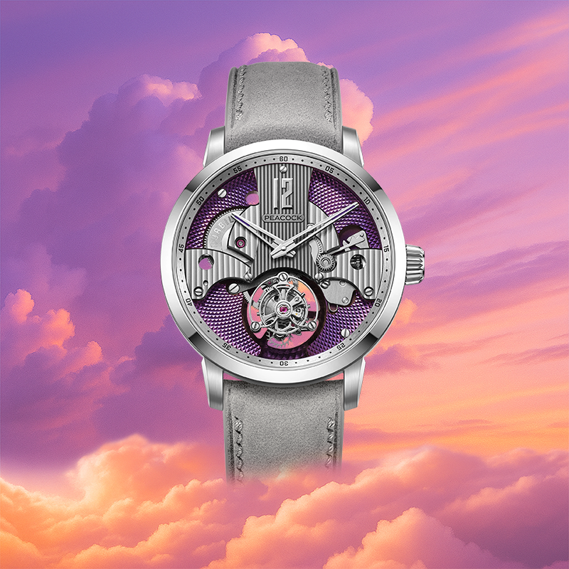 Peacock Witness Hand-Made Guilloché Tourbillon Watch - Reimagined Edition