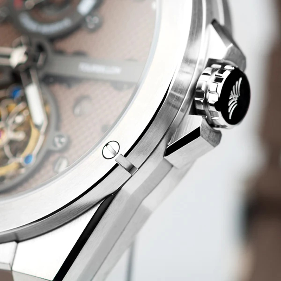 Peacock Tourbillon Climber Center Axis Brown Watch Case