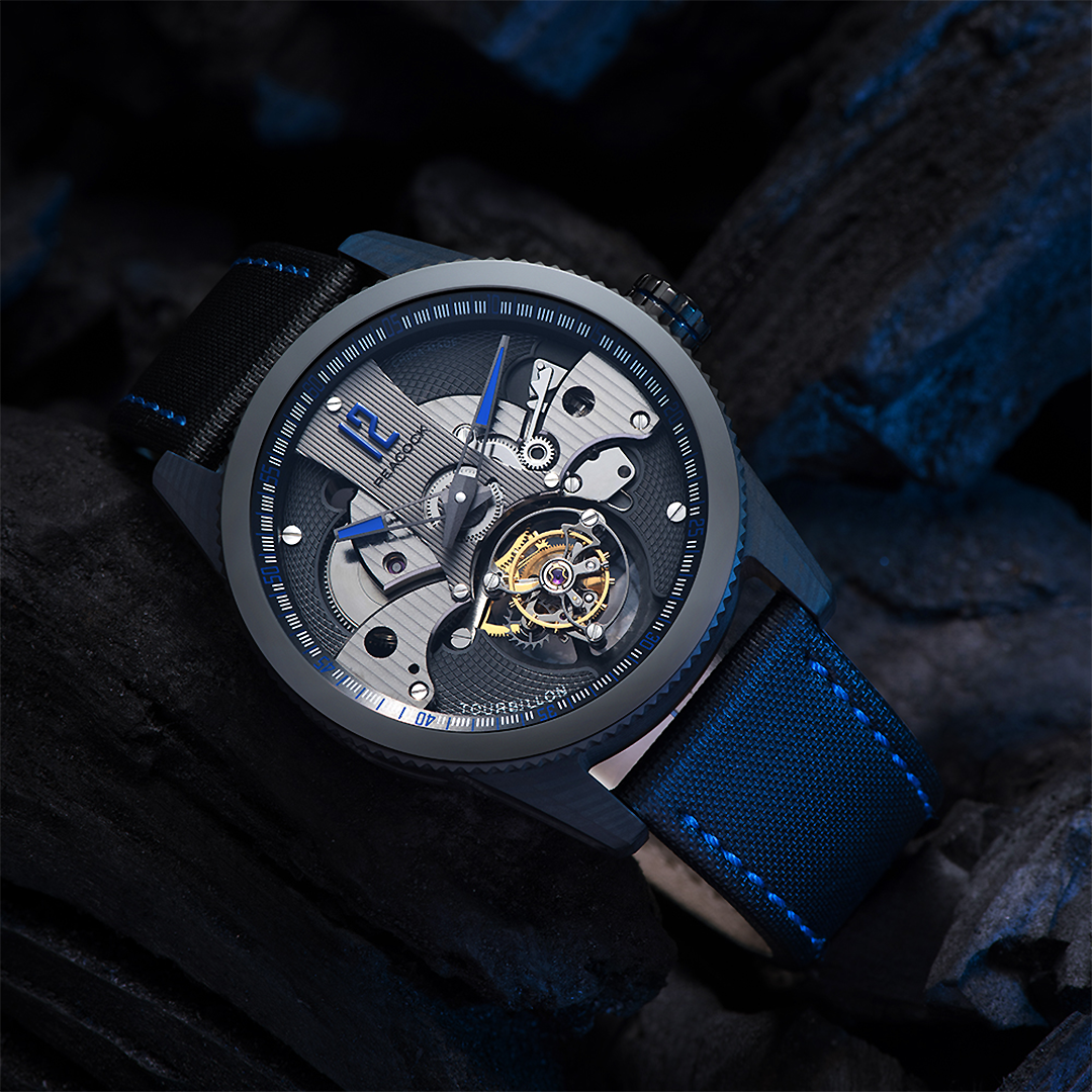 Peacock Pathfinder Carbon Fire Tourbillon Blue Watch
