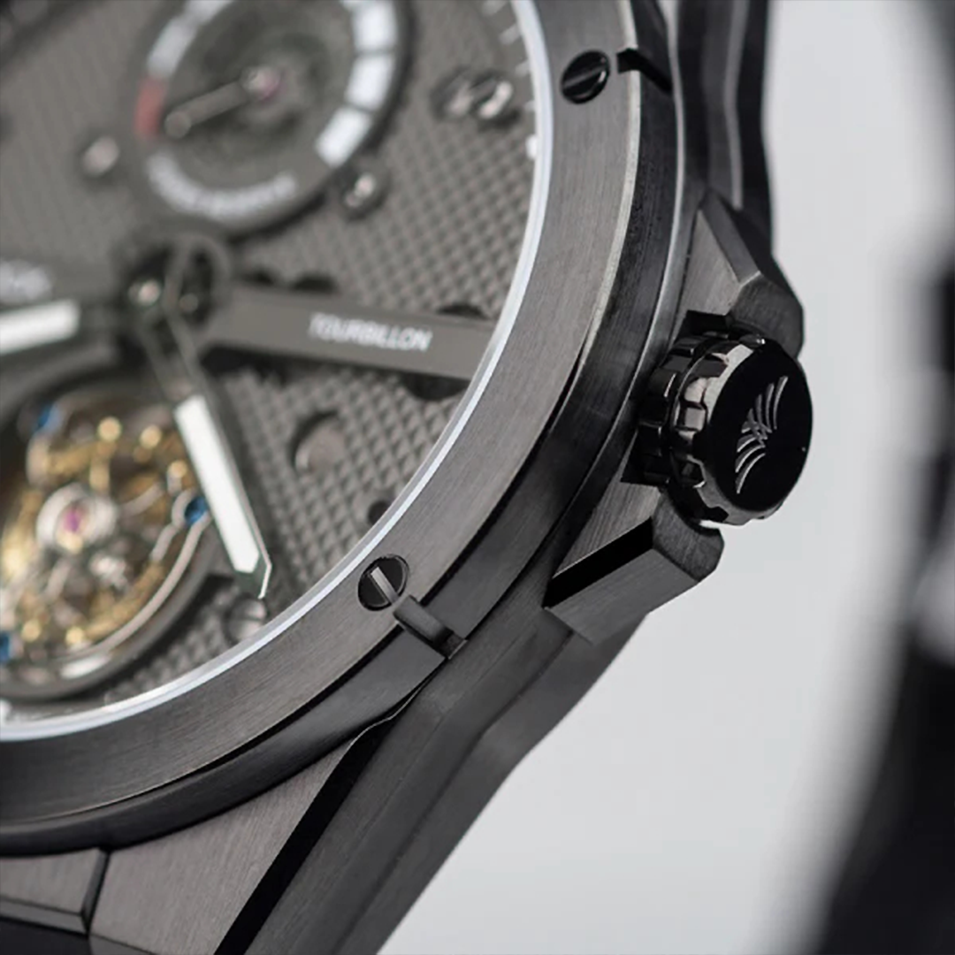 Peacock Tourbillon Climber Center Axis Tourbillon Watch