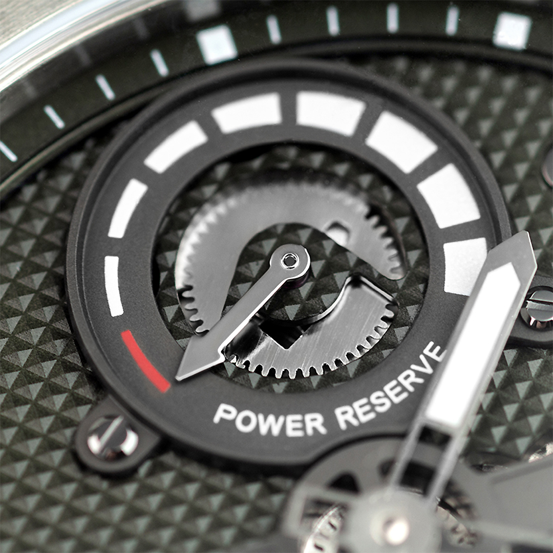Peacock Tourbillon Climber Center Axis Watch Power Reserve