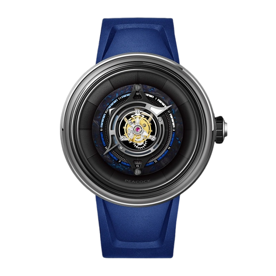 Peacock Black Hole Watch Blue