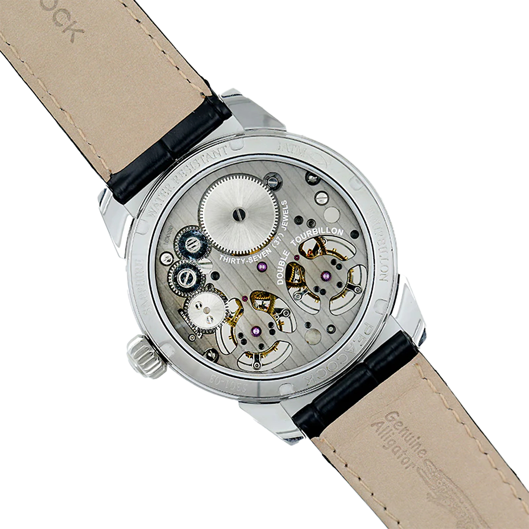 Peacock King Returns Dual Tourbillon Watch case back