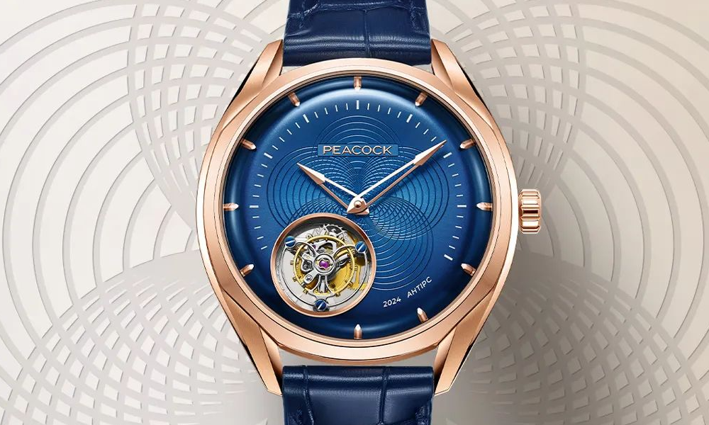 Peacock Hand-Made Guilloché Classic-Grandeur Tourbillon Watch