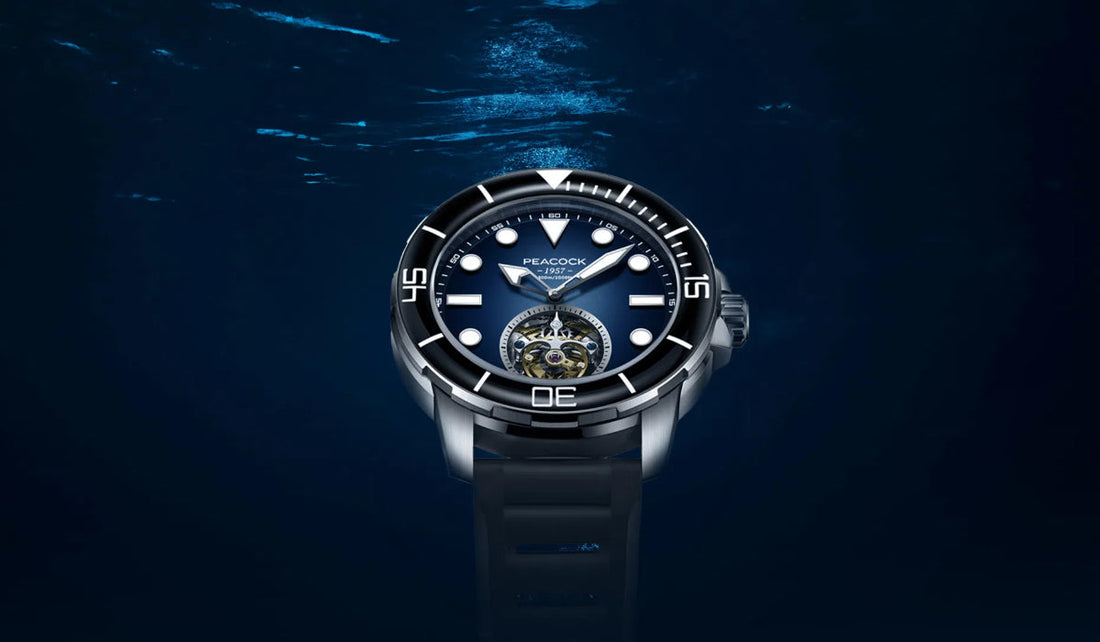 Peacock Ocean Wing Tourbillon Diver 300M – Where Precision Meets the Depths