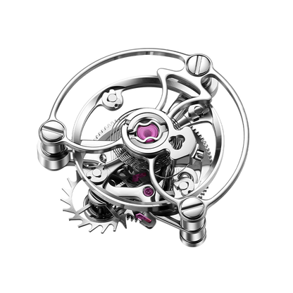 Peacock Black Hole · III Curved Guilloché Central Tourbillon Watch
