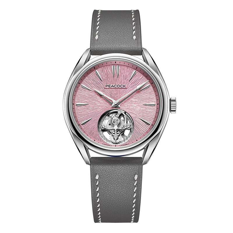 Peacock Divine Craft Hand-Made Micro-Engraved Ultra-Thin Tourbillon Watch