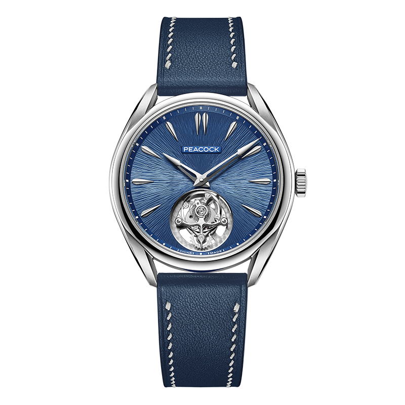 Peacock Divine Craft Hand-Made Micro-Engraved Ultra-Thin Tourbillon Watch