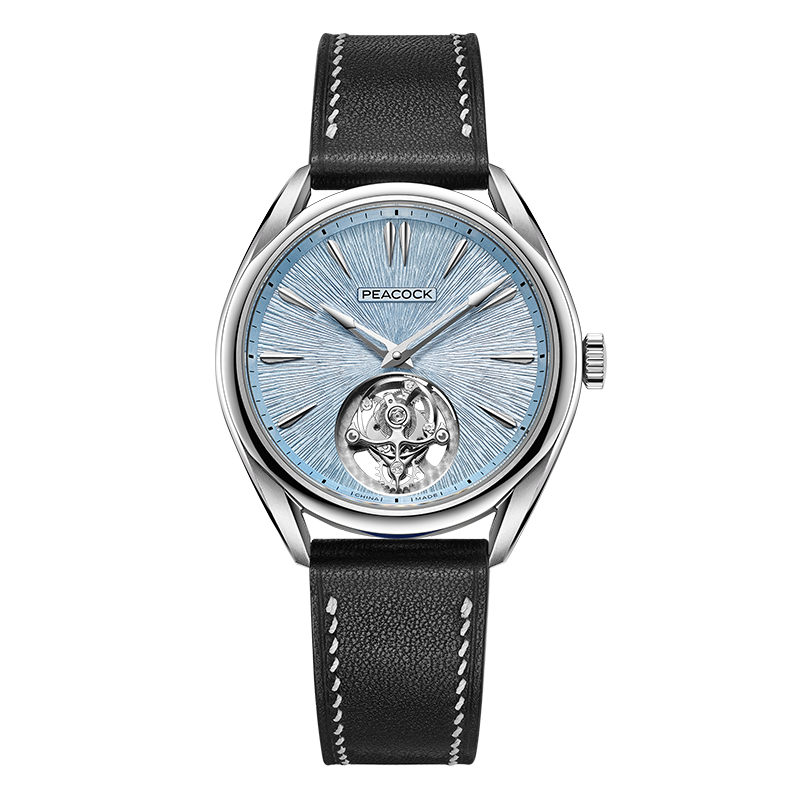 Peacock Divine Craft Hand-Made Micro-Engraved Ultra-Thin Tourbillon Watch