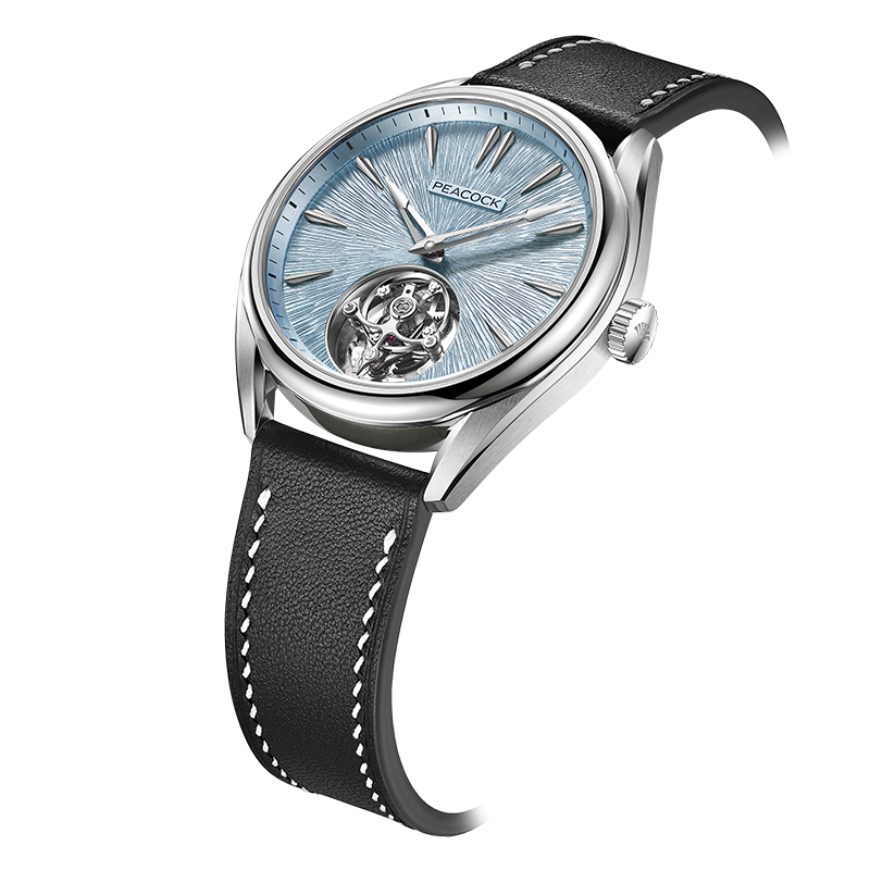 Peacock Divine Craft Hand-Made Micro-Engraved Ultra-Thin Tourbillon Watch