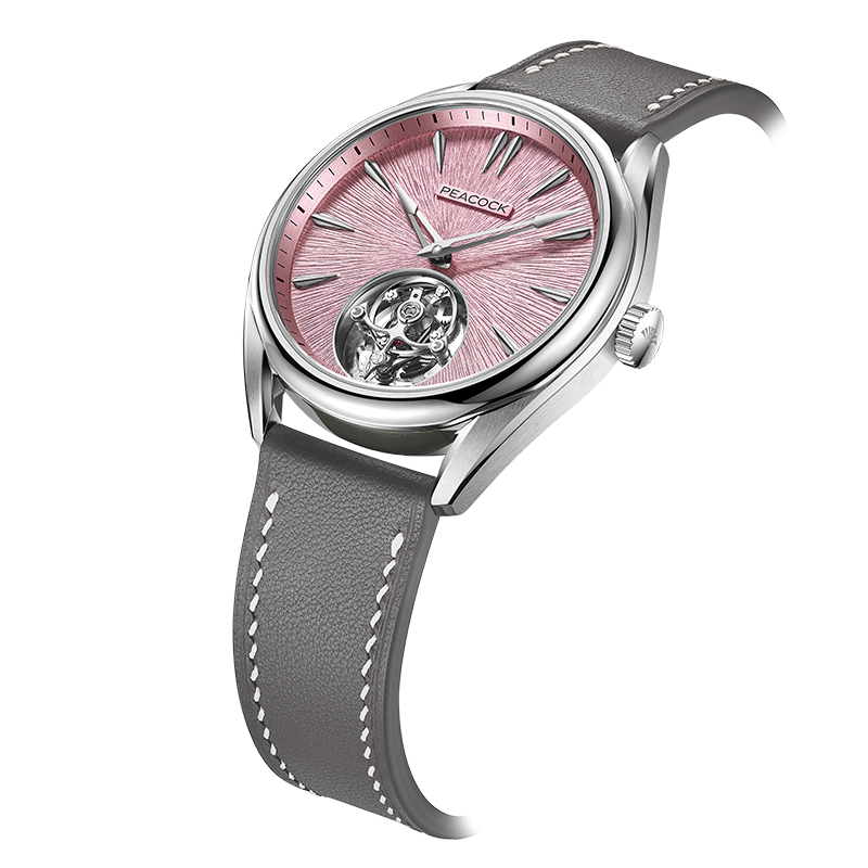 Peacock Divine Craft Hand-Made Micro-Engraved Ultra-Thin Tourbillon Watch