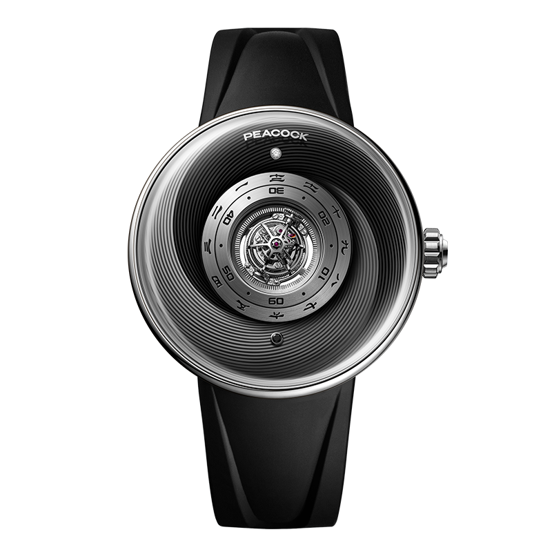 Peacock Black Hole Central Tourbillon Watch– Event Horizon Edition