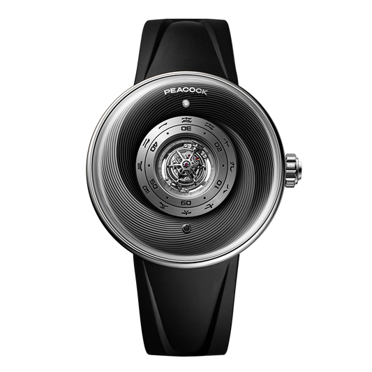 Peacock Tai Chi Curved Guilloché Triple-Axis Tourbillon Watch [Limited]