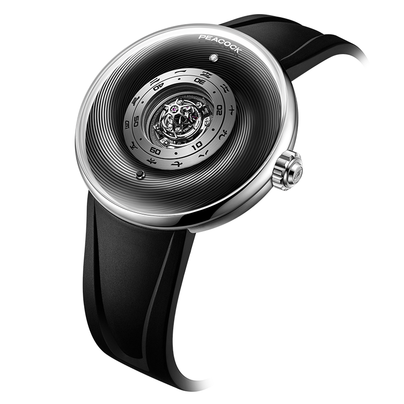 Peacock Black Hole Central Tourbillon Watch– Event Horizon Edition