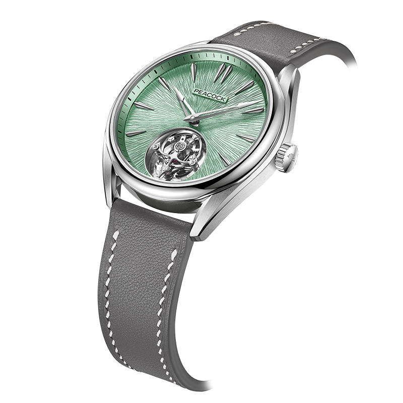 Peacock Divine Craft Hand-Made Micro-Engraved Ultra-Thin Tourbillon Watch