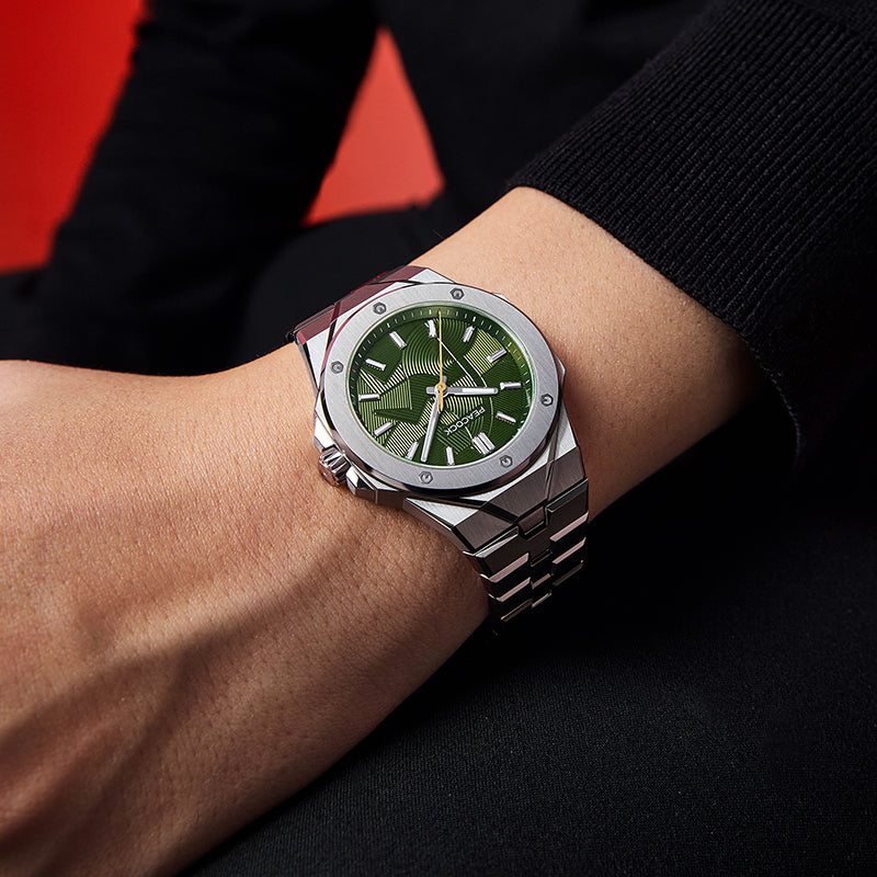 Peacock Plumage Gaze Hand-Made Guilloché Watch - Year of the Horse