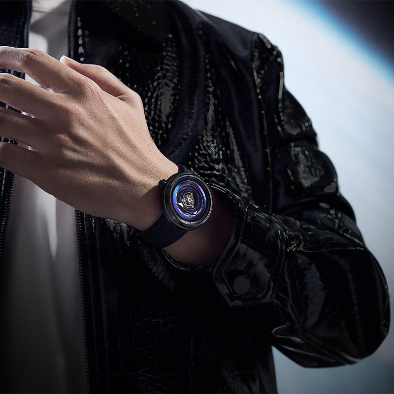 Peacock Black Hole Zentral-Tourbillon-Uhr