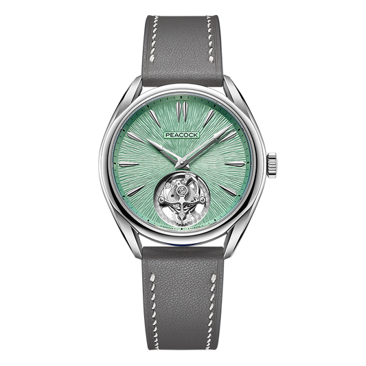 Peacock Divine Craft Hand-Made Micro-Engraved Ultra-Thin Tourbillon Watch