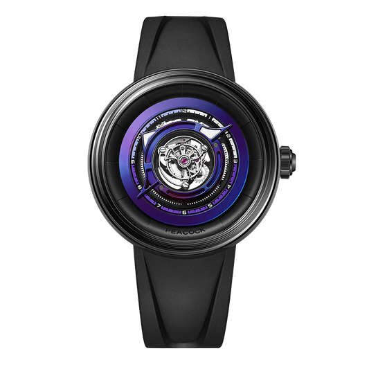Peacock Black Hole Zentral-Tourbillon-Uhr