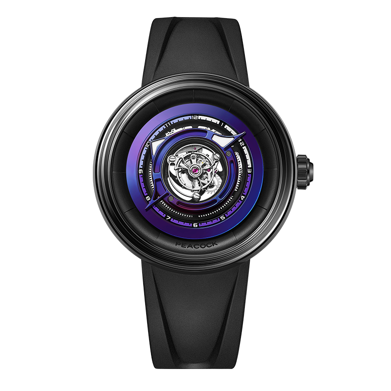 HC-14 heartfelt Peacock 未使用 Peacock Black Hole Central Tourbillon Watch– Event Horizon Edition