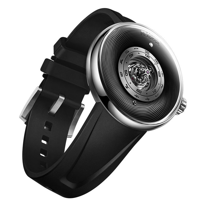 Peacock Black Hole Central Tourbillon Watch– Event Horizon Edition