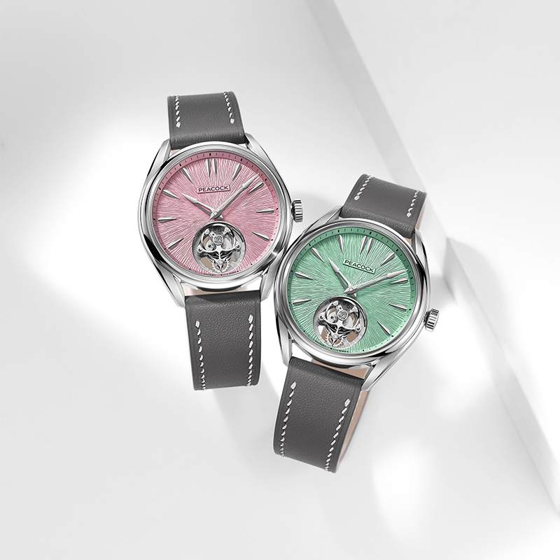 Peacock Divine Craft Hand-Made Micro-Engraved Ultra-Thin Tourbillon Watch