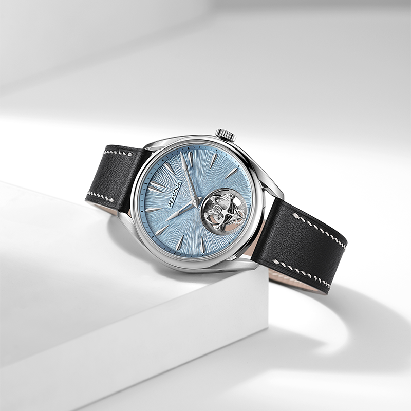 Peacock Divine Craft Hand-Made Micro-Engraved Ultra-Thin Tourbillon Watch