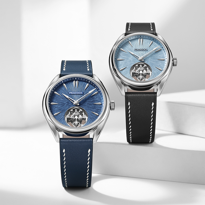 Peacock Divine Craft Hand-Made Micro-Engraved Ultra-Thin Tourbillon Watch