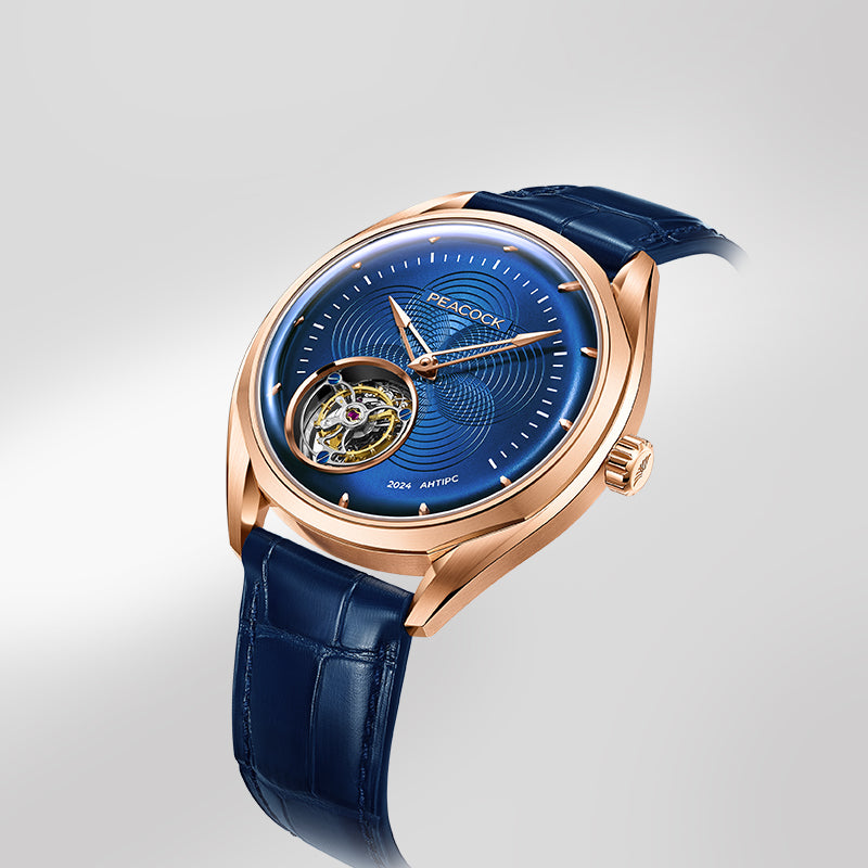 Peacock Hand-Made Guilloché Classic-Grandeur Tourbillon Watch