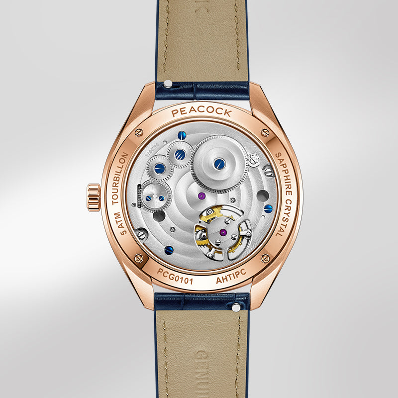 Peacock Hand-Made Guilloché Classic-Grandeur Tourbillon Watch