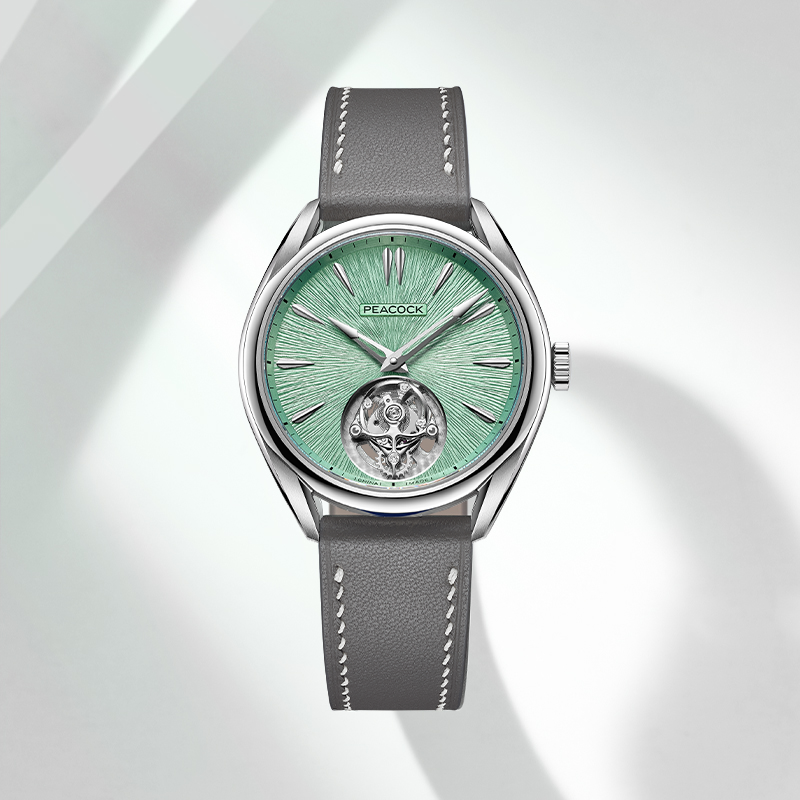 Peacock Divine Craft Hand-Made Micro-Engraved Ultra-Thin Tourbillon Watch [Limited Edition]