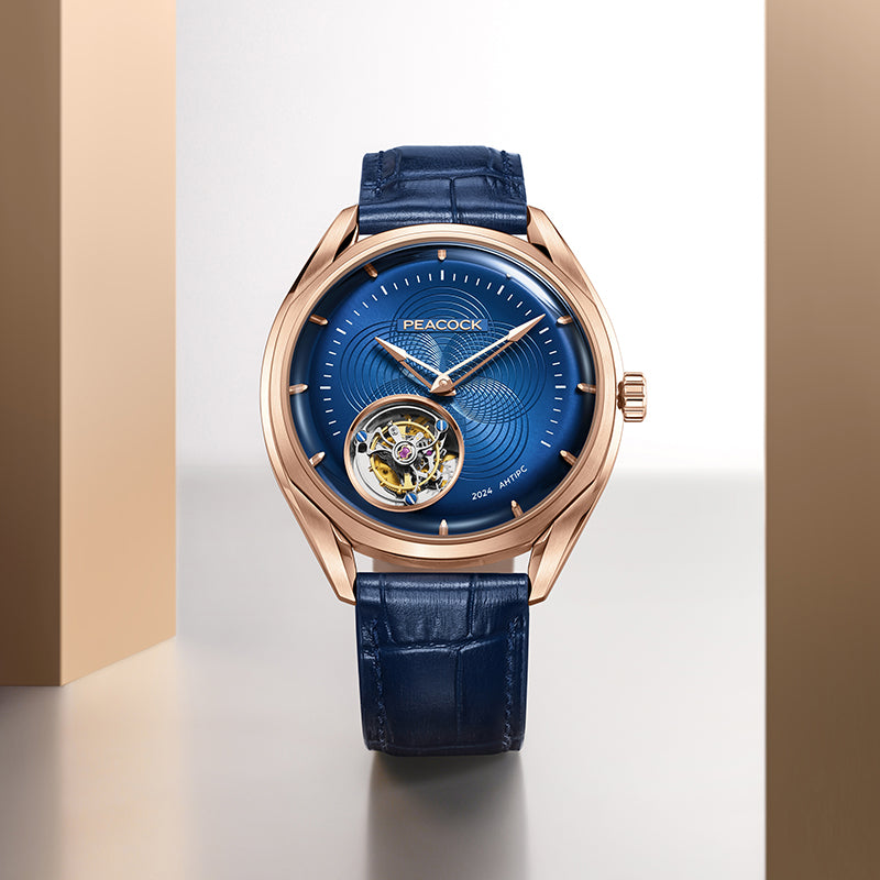 Peacock Hand-Made Guilloché Classic-Grandeur Tourbillon Watch