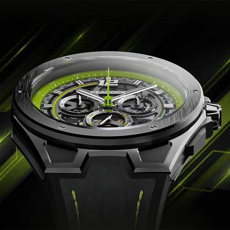 PEACOCK Ultra Speed Chronograph Watch