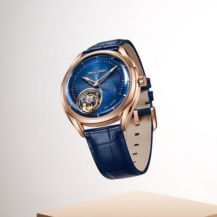 Peacock Hand-Made Guilloché Classic-Grandeur Tourbillon Watch – Peacock ...