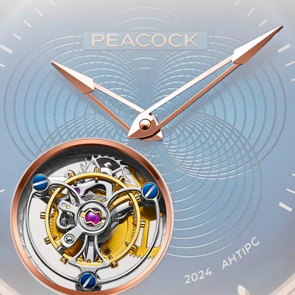 Peacock Hand-Made Guilloché Classic-Grandeur Tourbillon Watch