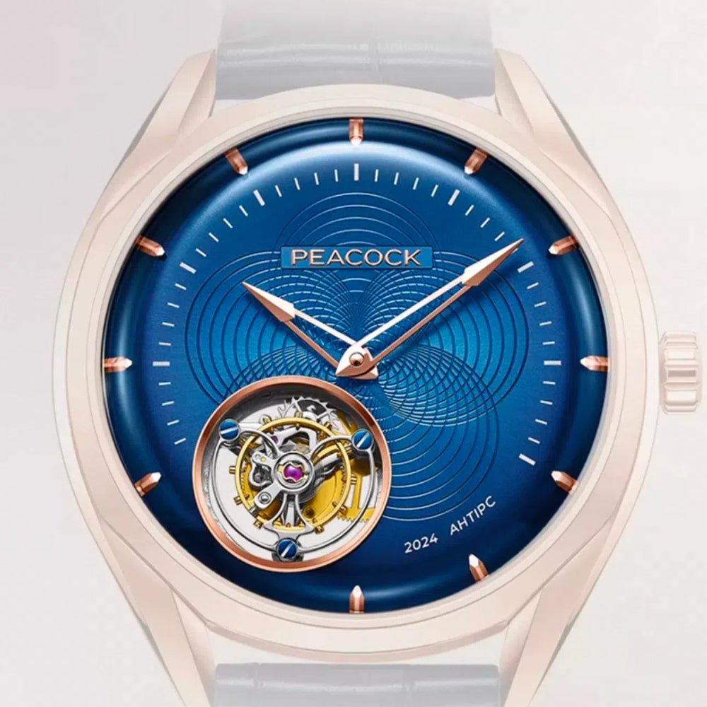 Peacock Hand-Made Guilloché Classic-Grandeur Tourbillon Watch