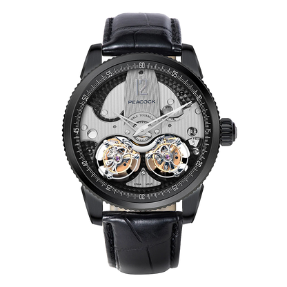 Dual tourbillon watch clearance