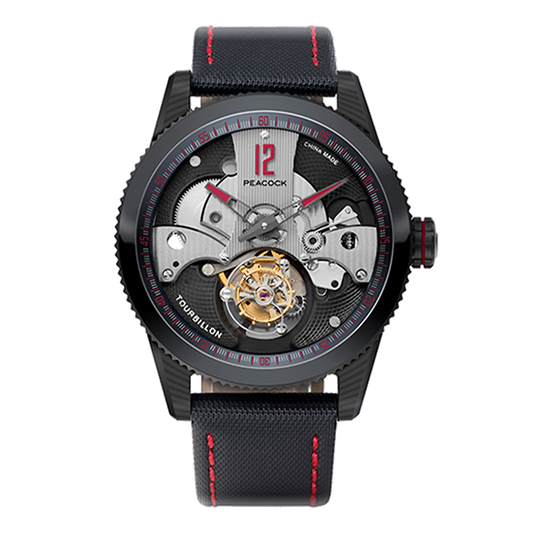 Peacock Tourbillon Pathfinder Carbon Fire Red Watch
