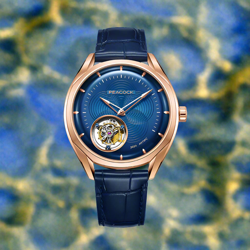 Peacock Hand-Made Guilloché Classic-Grandeur Tourbillon Watch